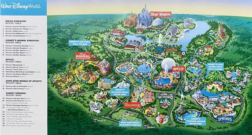 Disney World Map